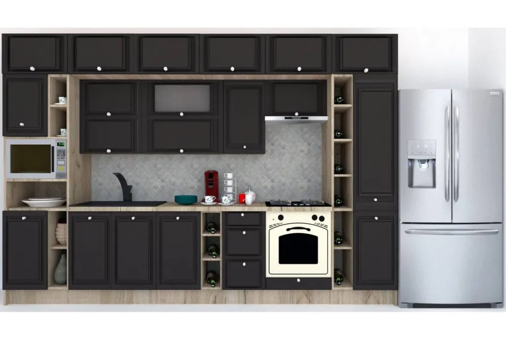 Bestseller Bucatarie LEEA BEAUTY NEW 360 FRONT MDF CANYON K002 / decor 258