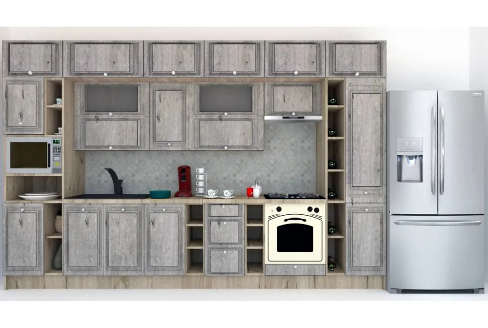 Bucatarie LEEA BEAUTY NEW 380 FRONT MDF STILE K002 / decor 246 Premium