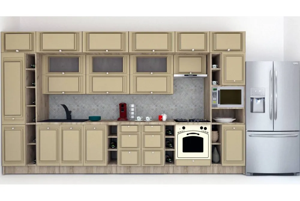 Bucatarie LEEA BEAUTY NEW 420 FRONT MDF CANYON K002 / decor 243 Mai ieftin
