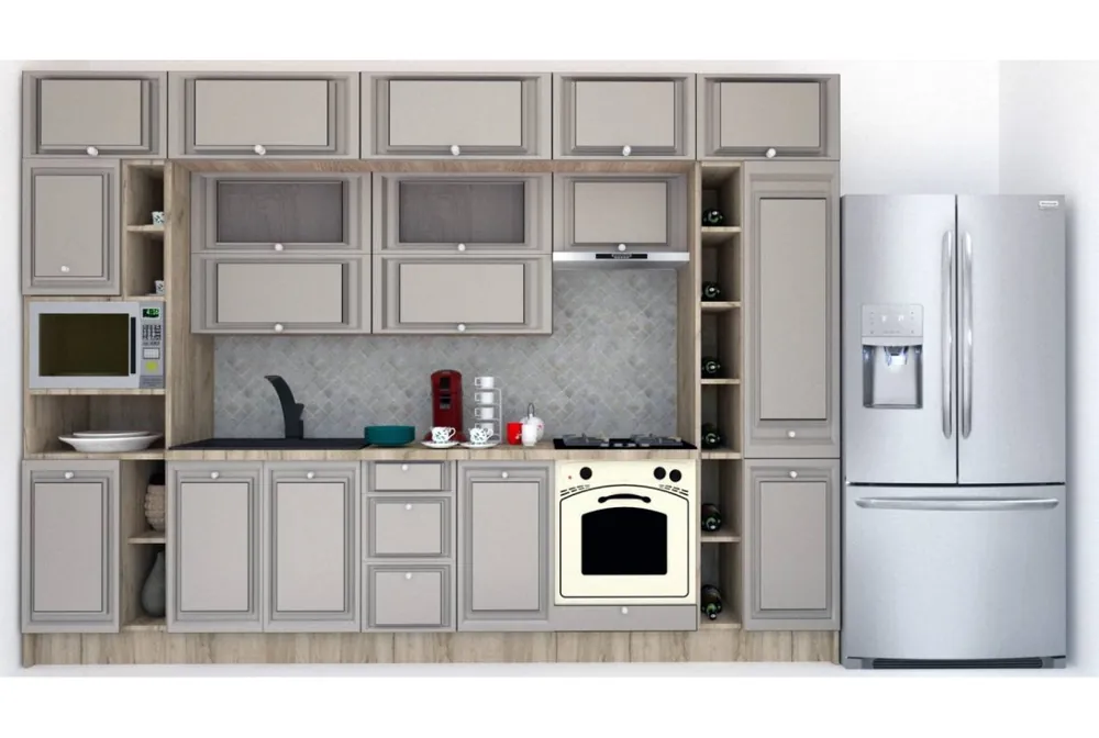 Cumpărături sigure Bucatarie LEEA BEAUTY NEW 340 FRONT MDF ELBA K002 / decor 210