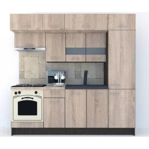 Bucatarie BIGMAR 230 A Wenge / Decor 3025 Ofertă specială