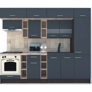 Bucatarie BIGMAR 270 A Wenge / Decor 0164 Promoție