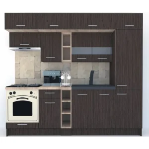 Bucatarie BIGMAR 250 A Wenge / Decor 8548 Bestseller