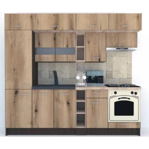 Bucatarie BIGMAR 250 B Wenge / Decor K365 Expediere rapidă