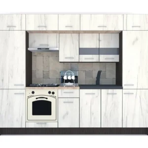 Bucatarie BIGMAR 280 Wenge / Decor K001 Ofertă de sezon
