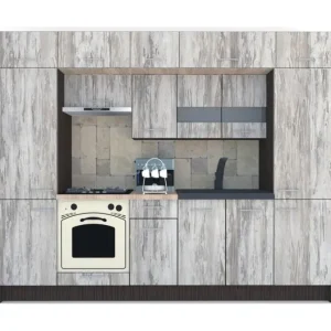 Bucatarie BIGMAR 280 Wenge / Decor K084 Retur ușor