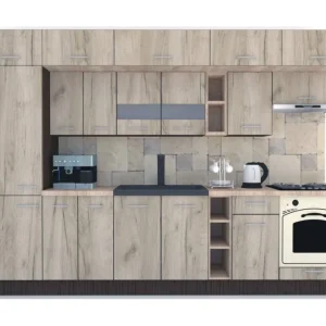 Bucatarie BIGMAR 310 B Wenge / Decor K002 Livrare expres