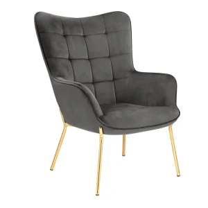 Fotoliu Denton 530 (Gri + Auriu) Expediere rapidă