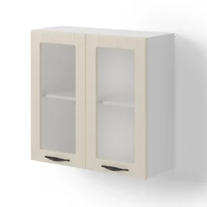 Ultima șansă Dulap-vitrina de bucatarie , aspen bej