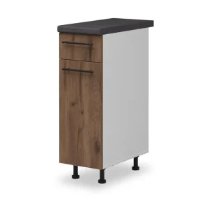 Reducere specială Dulap de bucatarie , stejar scandinav inchis