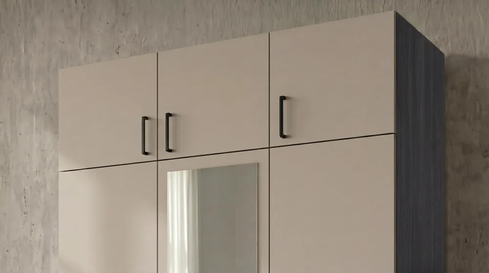 Reduceri Corp suprapozabil pentru dulap cu 3 usi , stejar antracit + casmir