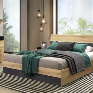 Preferatul clienților Set dormitor 160/200 , stejar evoc + Magma