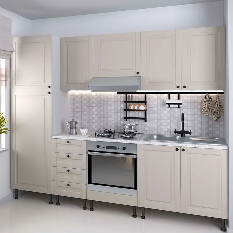 Discount Mobila bucatarie FANOLLA 255, MDF Kasmir Striat