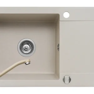 Set chiuveta granit MIDO PLUS & baterie ASALIA - Beige Ofertă