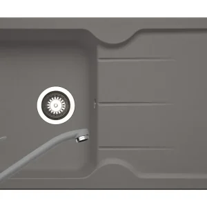 Set chiuveta granit PORTOS & baterie ASALIA - Grey Chilipir