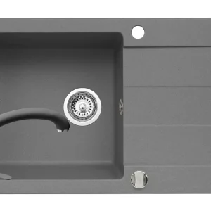 Set chiuveta granit SPARTA PLUS & baterie OSSIA - Grey Lichidare de stoc