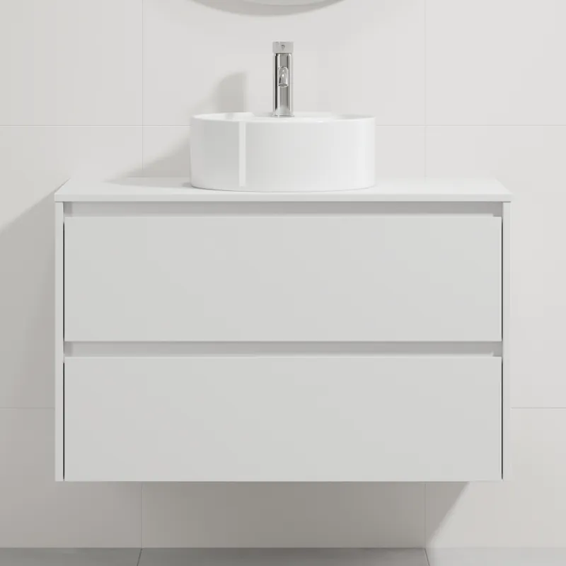Mai ieftin Corp pentru baie cu chiuvetă TRONDHEIM/VIKEDAL 90x57x46 cm alb