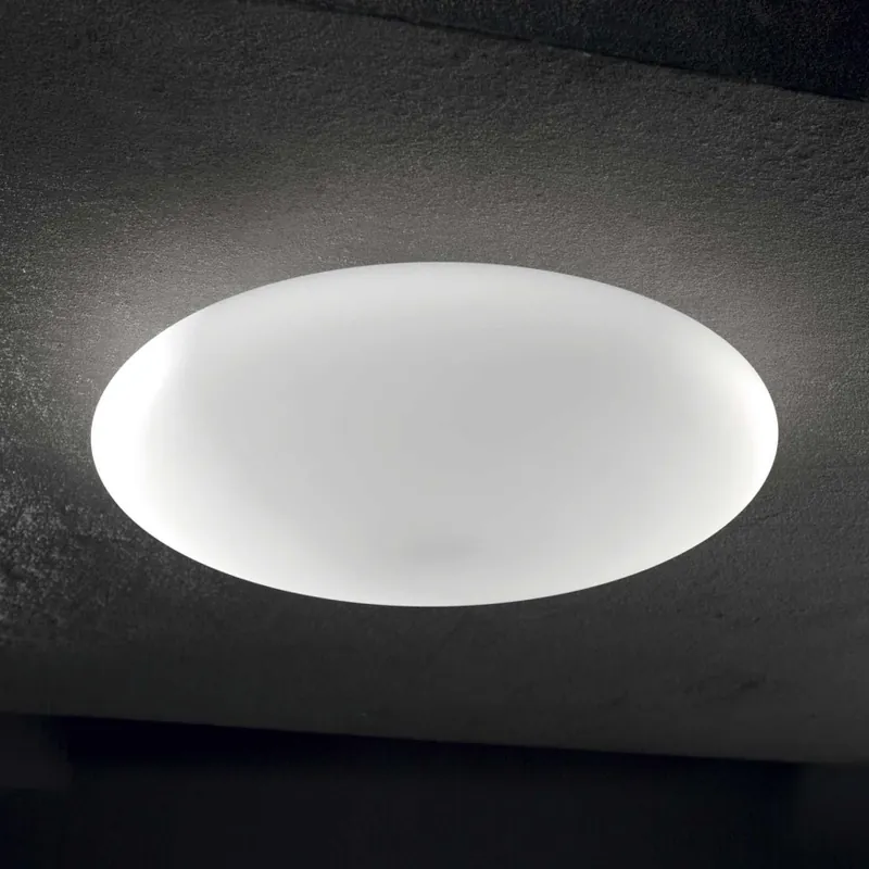 Ideal Lux - Plafonieră SMARTIES 1xE27/42W/230V, diametru 33 cm, albă Cel mai bun preț