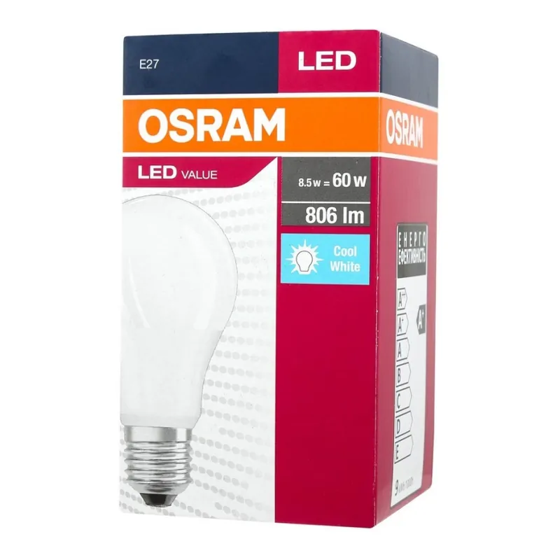 Bec LED A60 E27/9,5W/230V 4000K - Osram Livrare rapidă