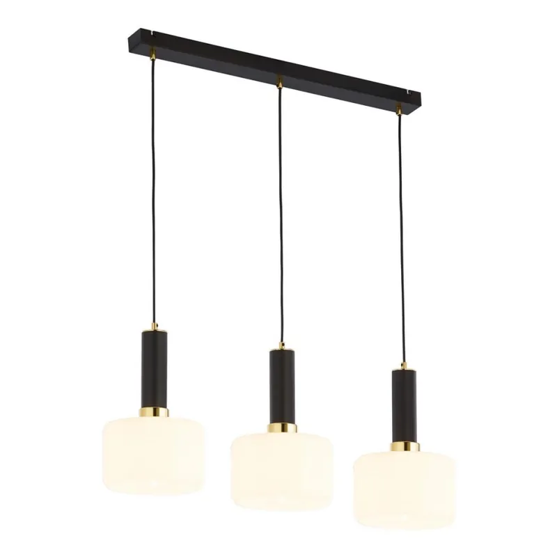 Jupiter 1854 - VA3 - Lustră pe cablu VANES 3xE27/60W/230V auriu/negru Premium