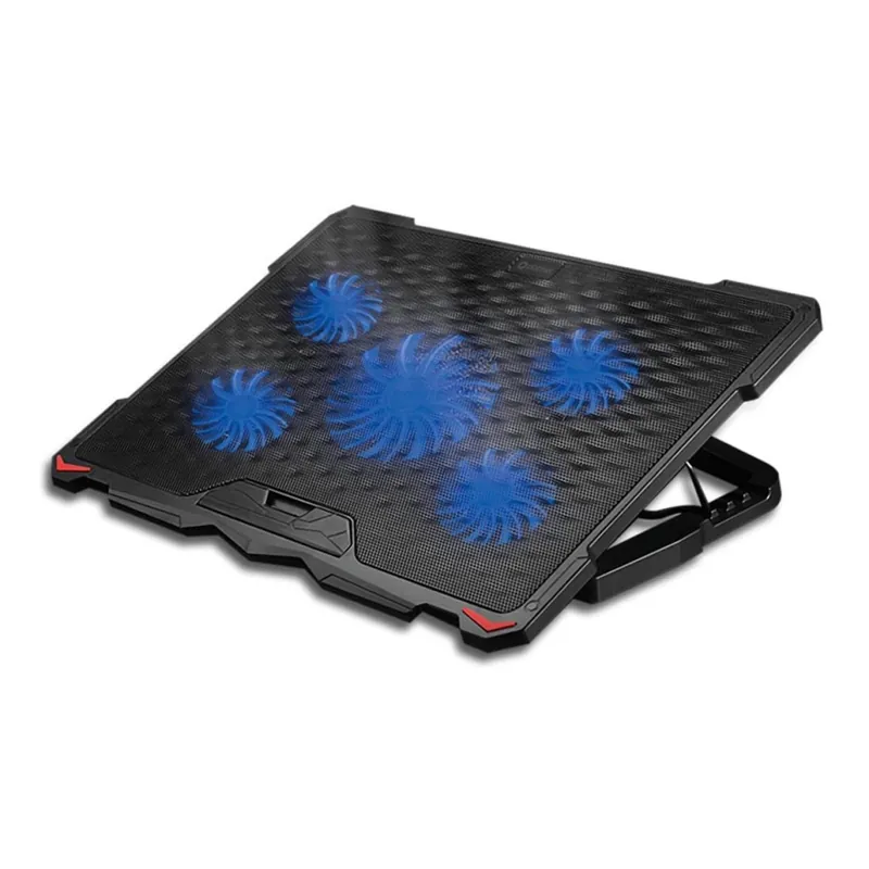 Suport de răcire pentru laptop 5x ventilator 2xUSB negru Preț redus