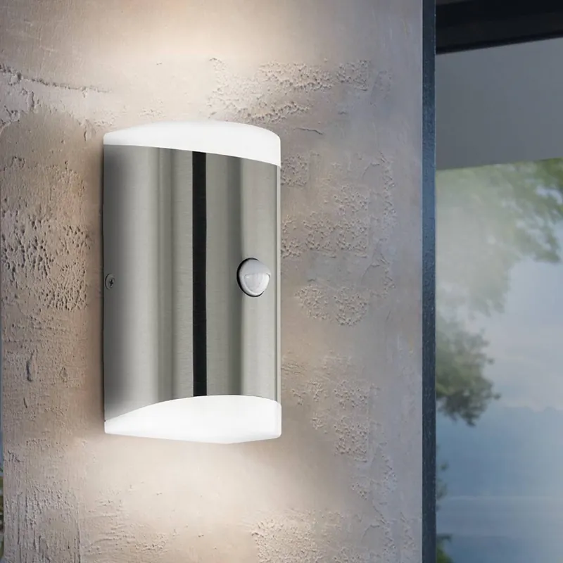 Aplică LED de exterior cu senzor 2xGU10/4,6W/230V Eglo Plată sigură