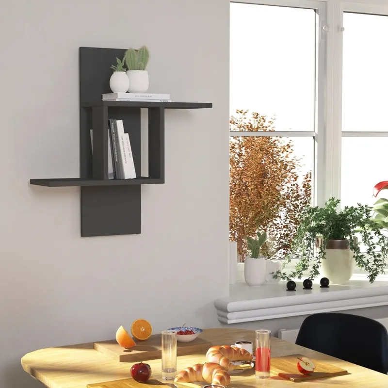 Discount Raft de perete MILL 70x64 cm antracit