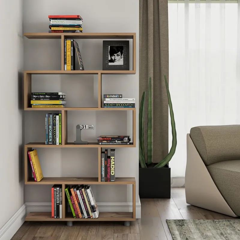 Bibliotecă ELIF 156x90 cm maro Ofertă de sezon