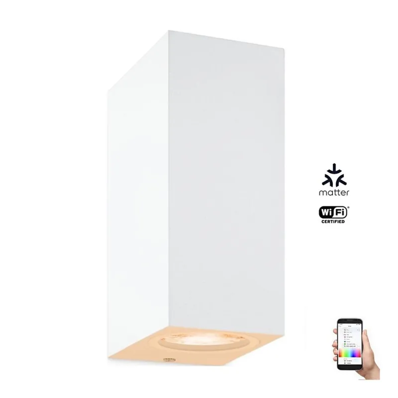 Aplică LED RGBW dimabilă UP&DOWN 2xGU10/4,7W/230V 2200-6500K Wi-Fi CRI 90 alb WiZ Preț mic