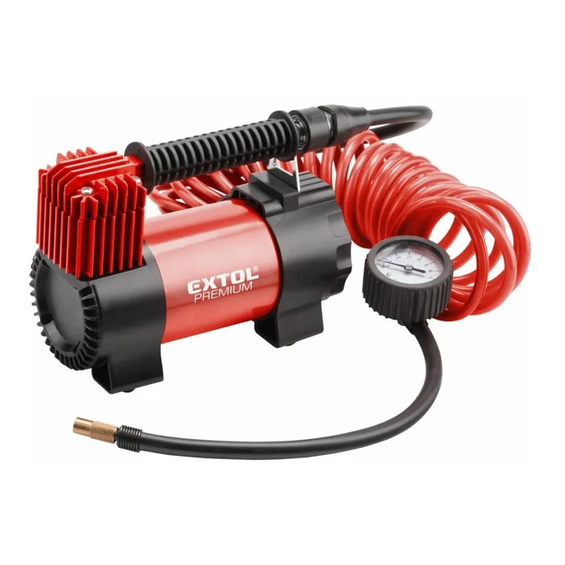 Chilipir Compresor auto 12V cu husă și accesorii Extol Premium
