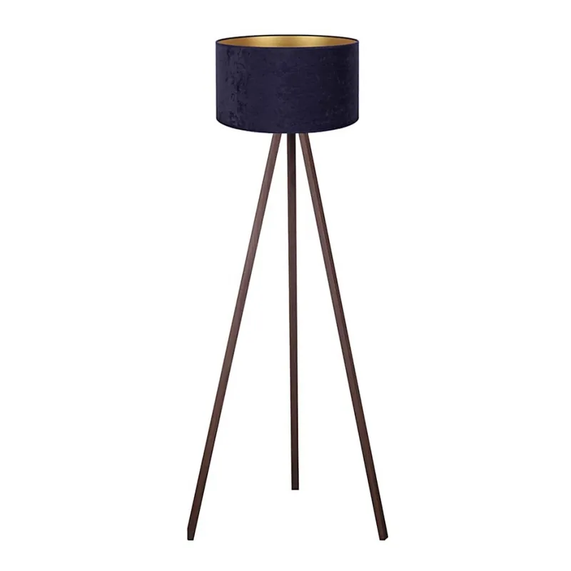 Lampadar VELVET 1xE27/60W/230V maro/albastru Brilagi Noutate