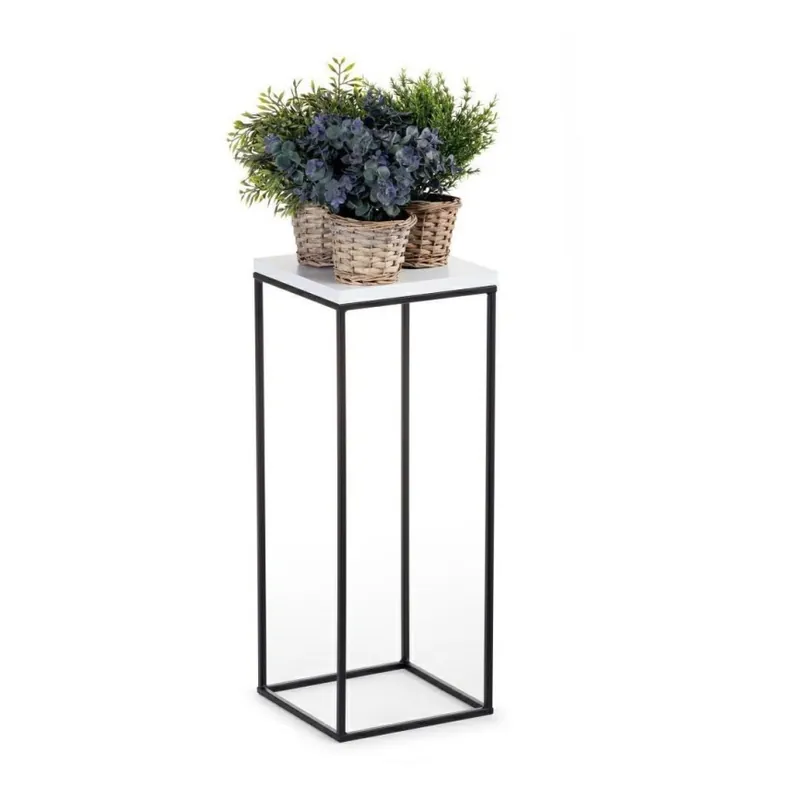 Suport pentru flori BASICLOFT 80x24 negru/alb Preț redus