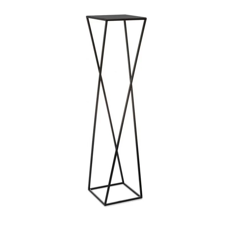 Suport pentru flori 100x24 cm negru Promoție