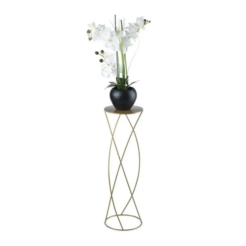 Suport pentru flori 70x22,5 cm auriu Ieftin