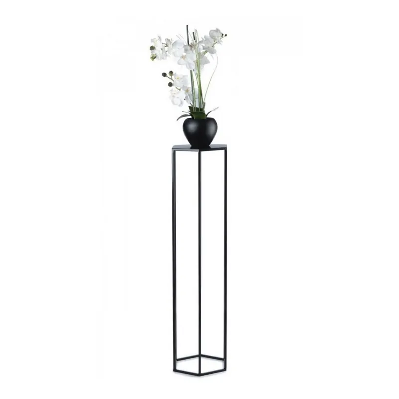 Suport pentru flori 100x24 cm negru Plată sigură