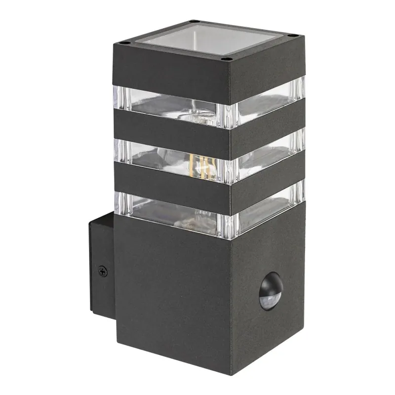 Aplică de exterior cu senzor 1xE27/12W/230V IP44 Rabalux Discount
