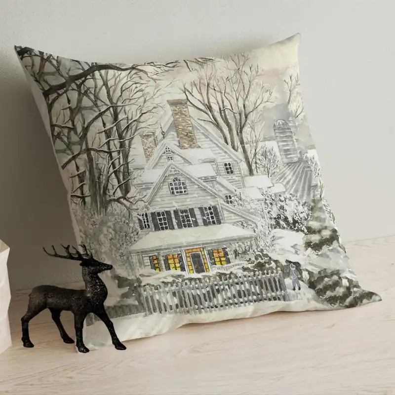 Pernă decorativă 43x43 cm bej Noutate