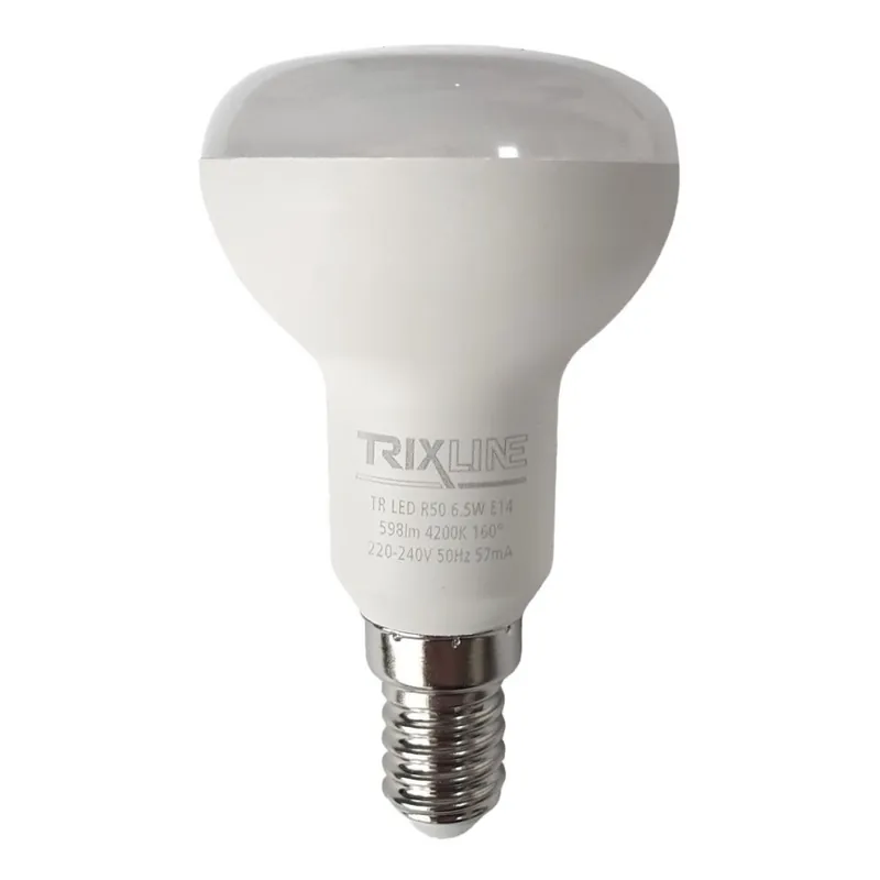 Bec LED R50 E14/6,5W/230V 4200K Plată securizată