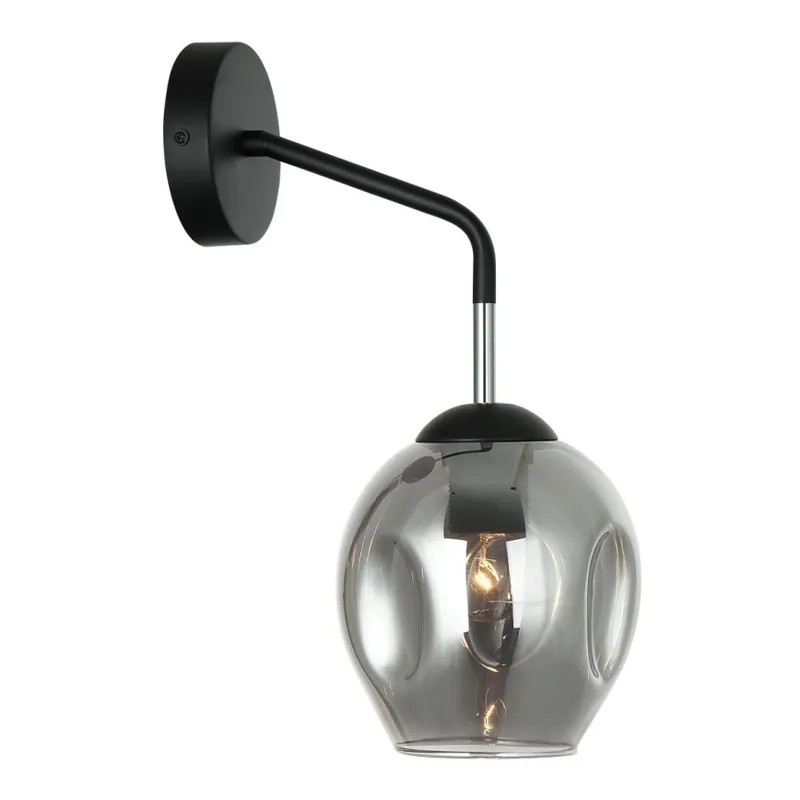 Aplică BORGO 1xE27/40W/230V negru ITALUX Livrare expres