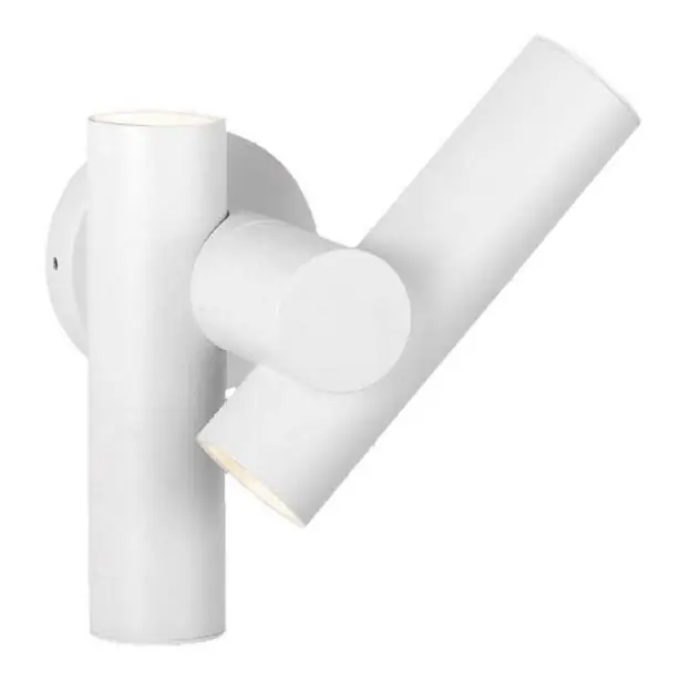 Retur gratuit Aplica LED flexibilibilă de perete pentru exterior, 2xLED/3W/230V, 3000K, IP44, albă