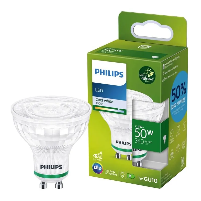 Bec LED Philips GU10/2,4W/230V 4000K Reducere de preț