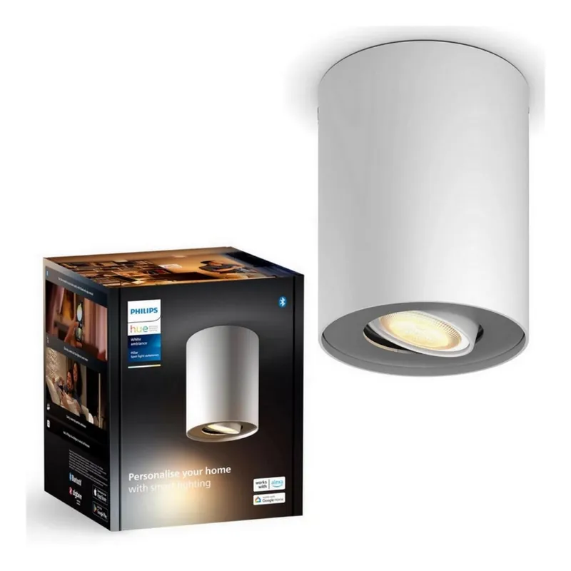 Spot LED dimabil Philips Hue PILLAR 1xGU10/4,2W/230V 2200-6500K alb Premium