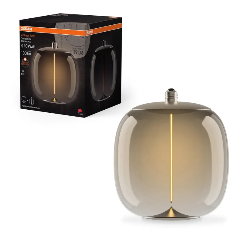 Bec LED Osram VINTAGE FILAMENT E27/4W/230V 2700K fumuriu Retur gratuit