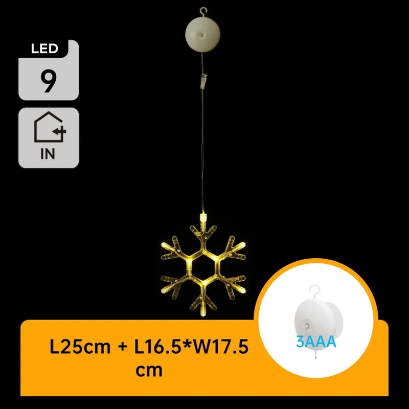 Mai ieftin Decorațiune LED de Crăciun Aigostar LED/3xAAA alb cald fulg de zăpadă 19cm