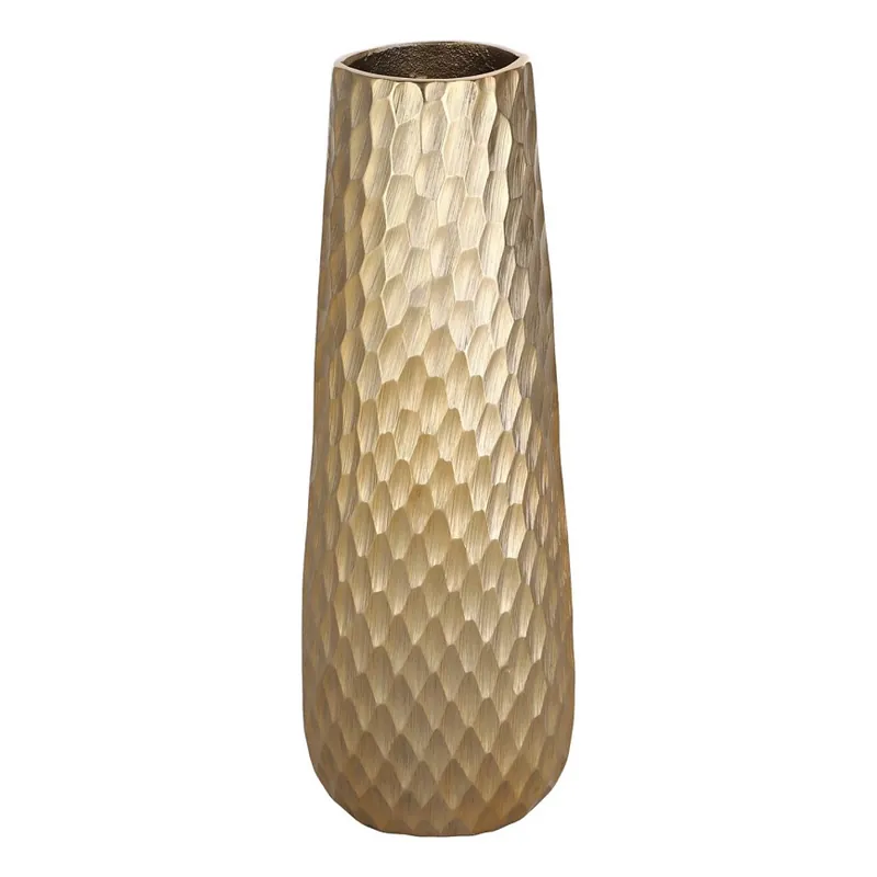 Vază metalică Eglo 40,5x14 cm auriu Ofertă specială