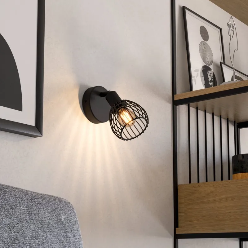 Aplică Eglo 1xE14/40W/230V negru Cumpără acum