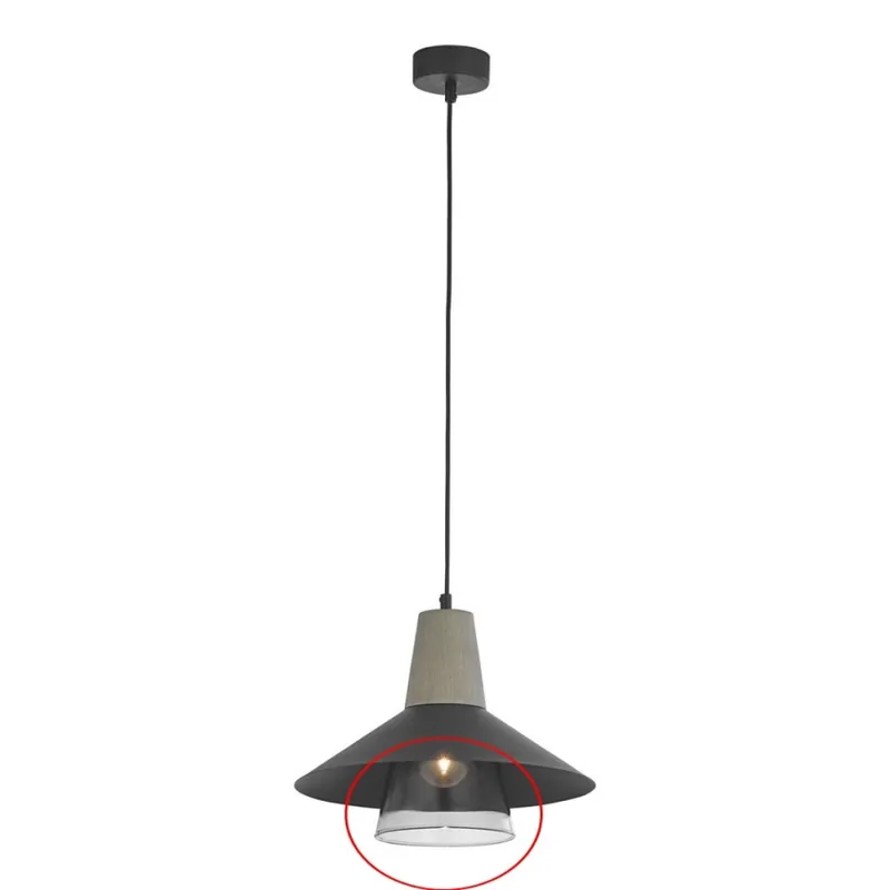 Abajur de rezervă din sticlă Jupiter BONDY E27 d. 22 cm transparent Ofertă specială
