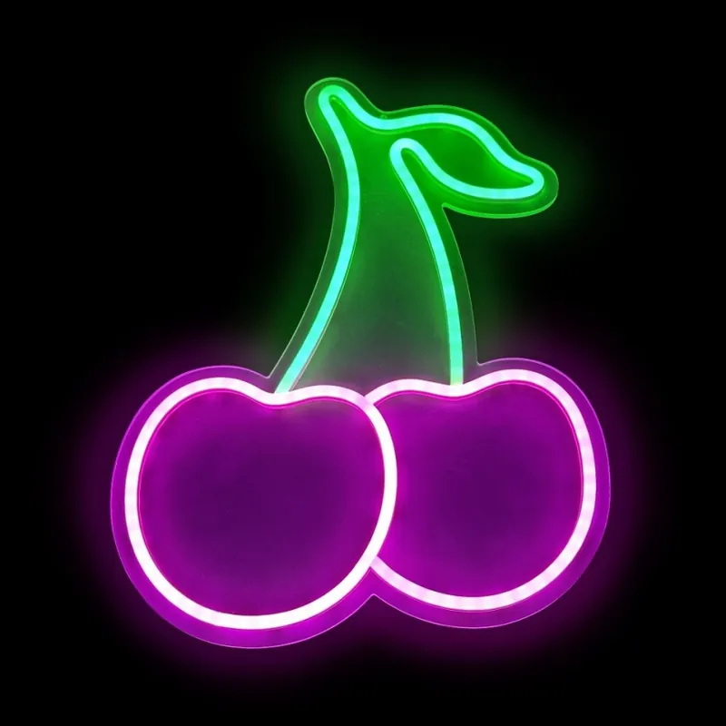 2Kids Toys - Decorațiune LED neon de perete LED/5W/USB, Cireșe Plată sigură