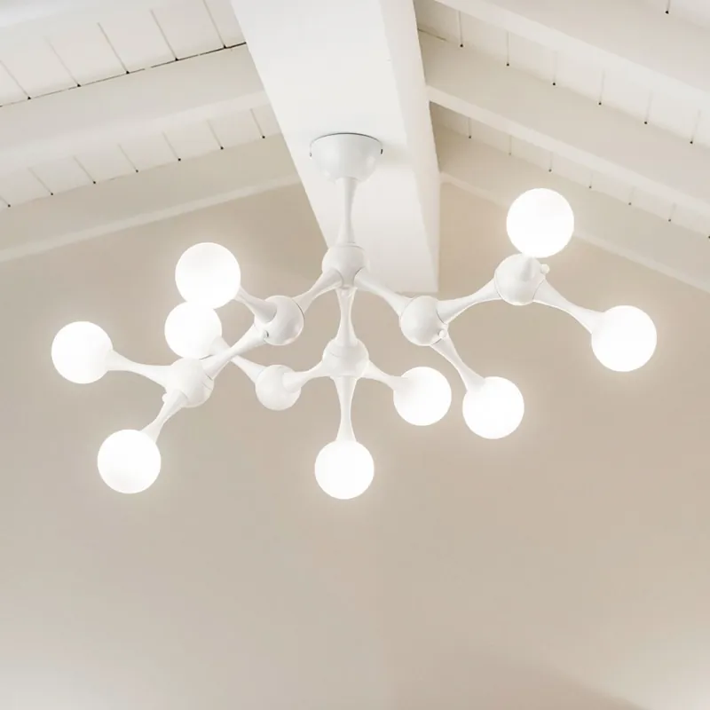 Doar azi Lustră LED aplicată Ideal Lux NODINO 9xG9/3W/230V alb