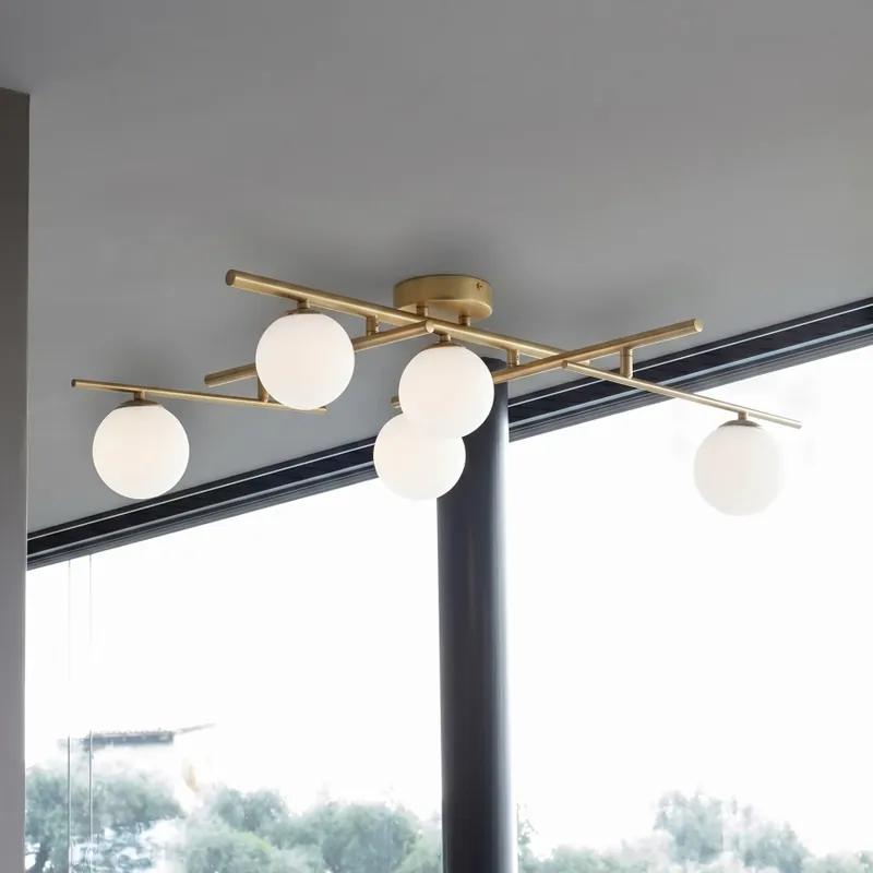 Calitate înaltă Lustră LED aplicată Ideal Lux ATLAS 5xG9/3W/230V auriu